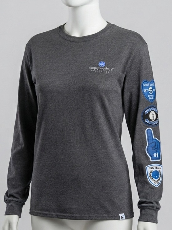Simply Southern Sweaters - Simply Southern Football Graphic Long Sleeve Tee Women’s XL